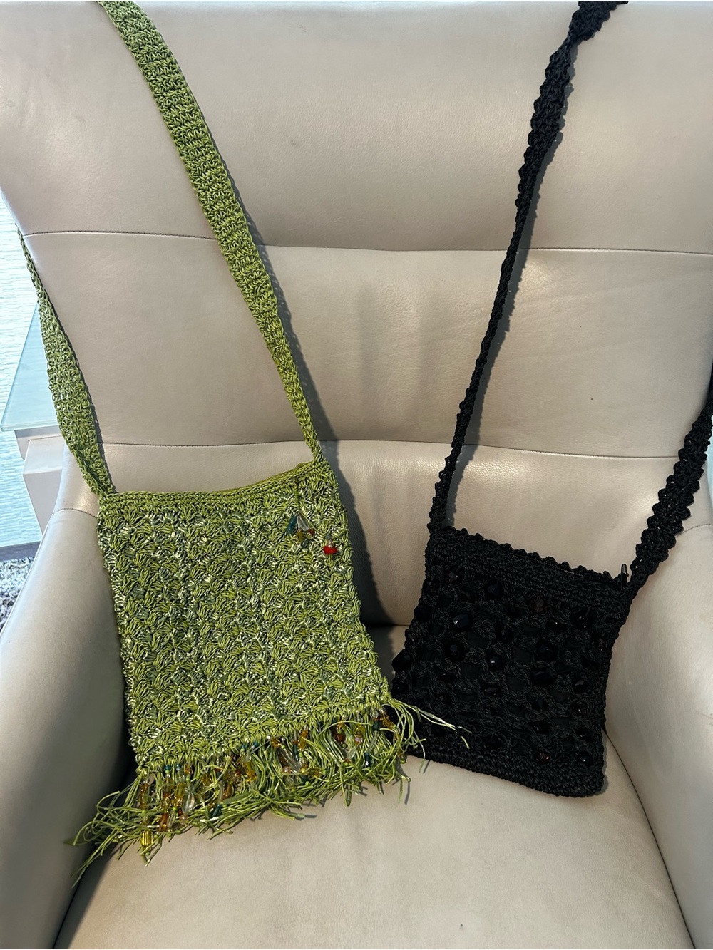 Cappelli Straw world Woven Beaded Bag Bundle like new